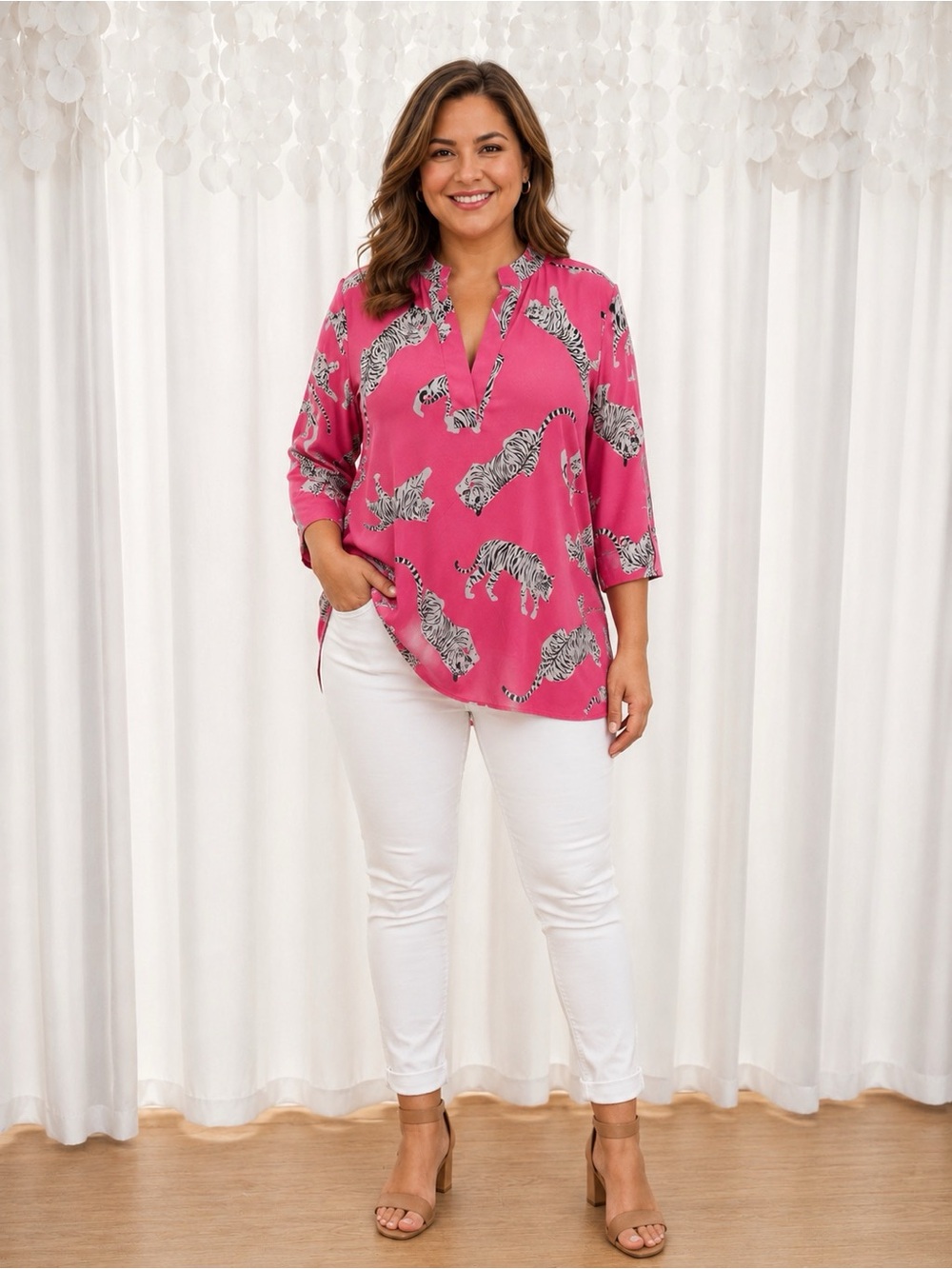 Womens long sleeve pullover top